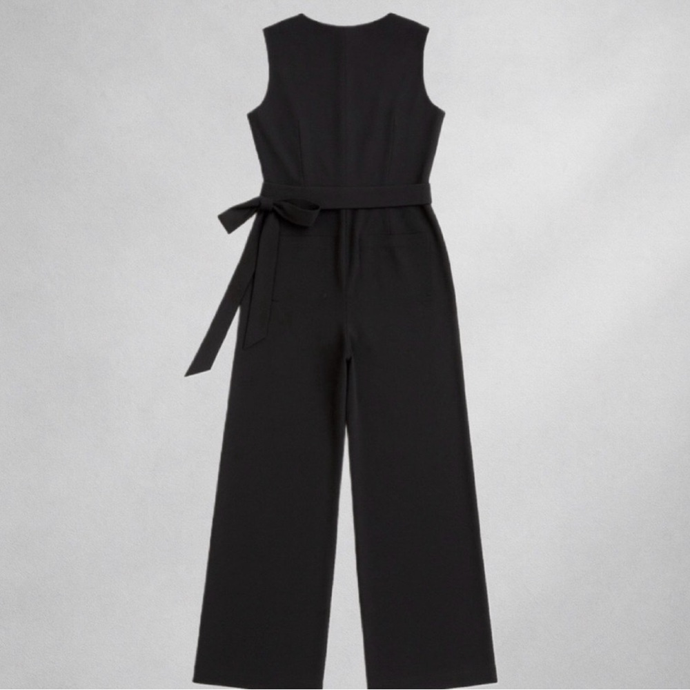 Banana Republic Elegant Black Sleeveless Jumpsuit